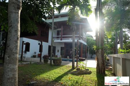 Contemporary Thai Teak Four Bedroom Pool Villa for Rent in Rawai