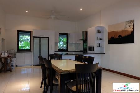 Contemporary Thai Teak Four Bedroom Pool Villa for Rent in Rawai