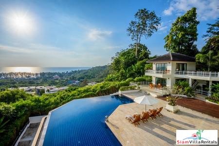 Panoramic Ocean and Lush Mountain Views from this Three Bedroom in Nai Thon