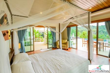 Panoramic Ocean and Lush Mountain Views from this Three Bedroom in Nai Thon