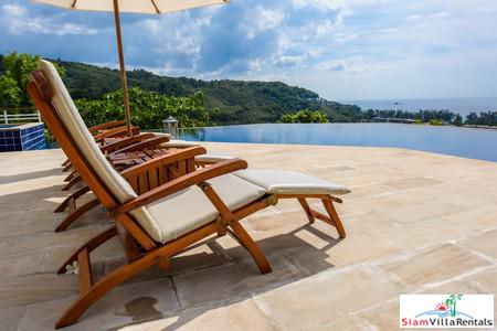 Panoramic Ocean and Lush Mountain Views from this Three Bedroom in Nai Thon