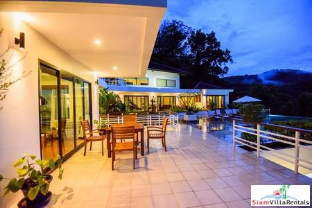 Panoramic Ocean and Lush Mountain Views from this Three Bedroom in Nai Thon