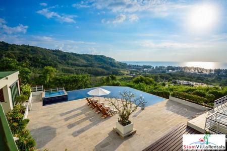 Panoramic Ocean and Lush Mountain Views from this Three Bedroom in Nai Thon