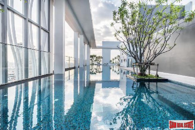 Rhythm Sathorn | Views of the River from the 15th Floor One Bedroom Apartment for Rent