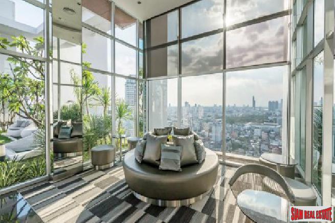 Rhythm Sathorn | Views of the River from the 15th Floor One Bedroom Apartment for Rent