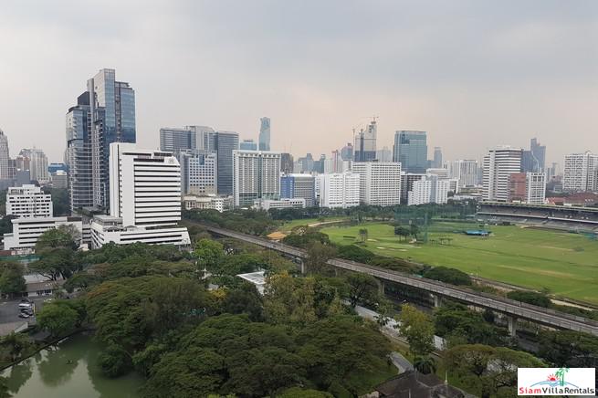 Baan Somthavil | Spacious Two Bedroom with Views of Lumpini Park and Royal Bangkok Sport Club in Ratchadamri