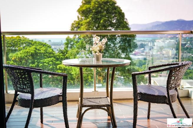 The Royal Bay View Villas | Two Bedroom Family Penthouse Duplex for Rent with Panoramic Patong Bay Sea Views-16