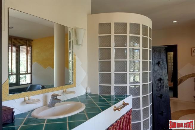 Large Private Four Bedroom House with Pool for Rent on One Rai of Land in Chalong