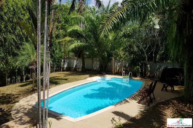 Large Private Four Bedroom House with Pool for Rent on One Rai of Land in Chalong