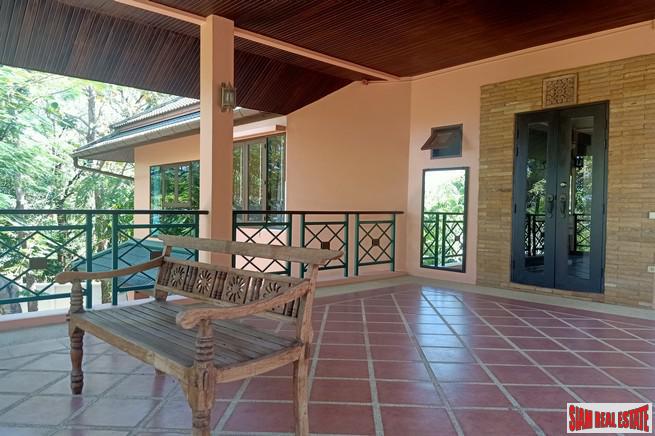 Large Private Four Bedroom House with Pool for Rent on One Rai of Land in Chalong