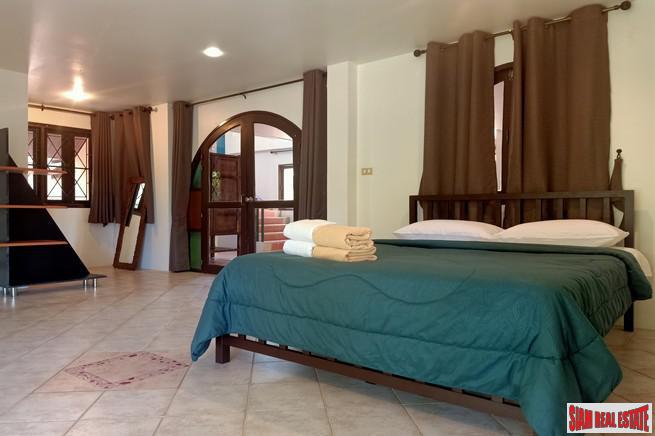 Large Private Four Bedroom House with Pool for Rent on One Rai of Land in Chalong