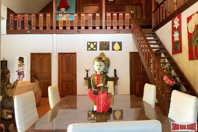 Thai Style Three Bedroom Pool Villa with Large Garden for Sale in Rawai
