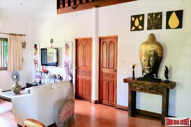 Thai Style Three Bedroom Pool Villa with Large Garden for Sale in Rawai