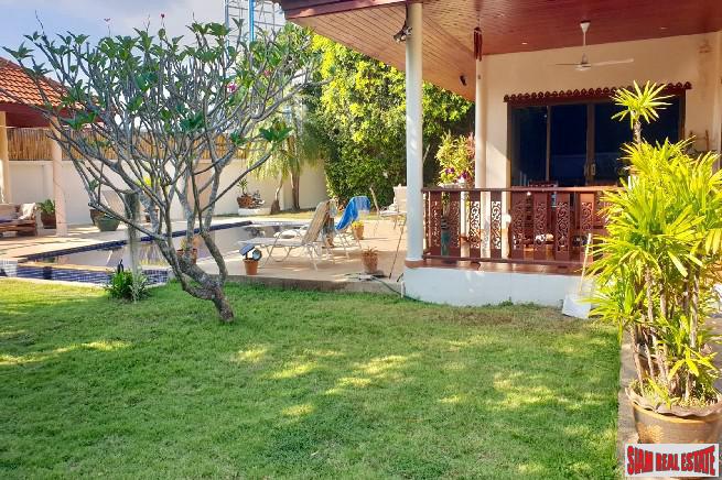 Thai Style Three Bedroom Pool Villa with Large Garden for Sale in Rawai
