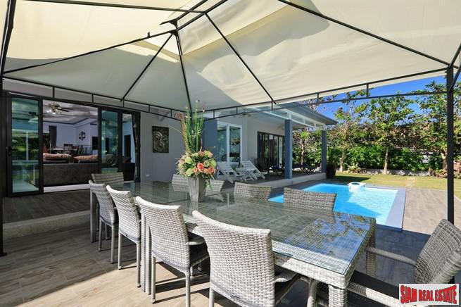 Private Five Bedroom Pool Villa with Spacious Rooms and Large Gardens for Sale in Kamala