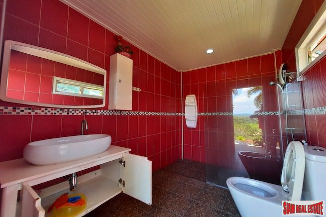 Spectacular Sea Views from this Three Bedroom Two Storey House for Sale in the Chalong Hills