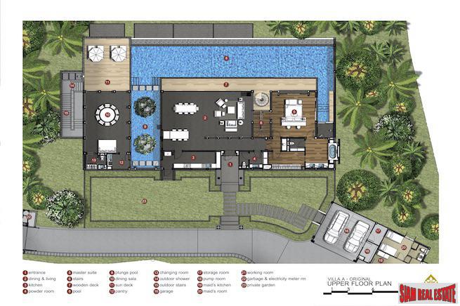 Malaiwana | Sea View Four Bedroom Villa for Sale in Naithon Beach on Phuket's West Coast