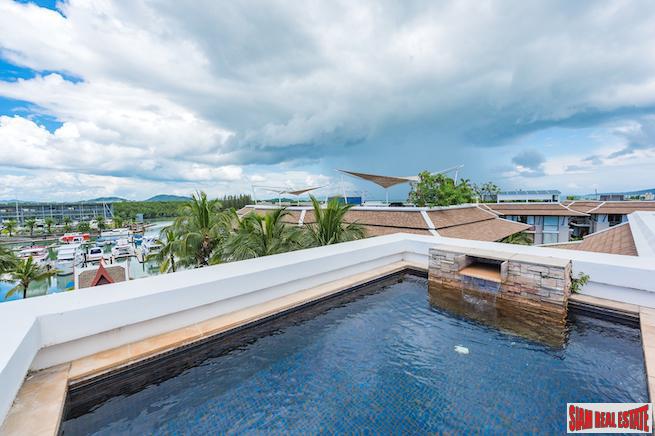 Royal Phuket Marina |Three Bedroom Penthouse for Sale with 360 degree View Private Roof Deck & Jacuzzi