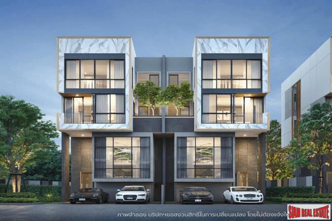 New Project of Modern Twin Houses with Home Automation at Lat Phrao Road, Bang Khen.