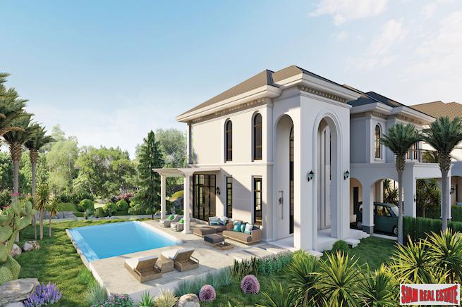 Exclusive New Three Bedroom Pool Villas and Commercial Units in Private Cherng Talay Estate