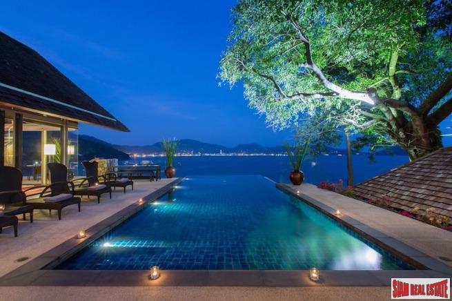Villa Rom Trai | Magnificent Four Bedroom Sea View Pool Villa with an Ocean Front Hillside Location Overlooking Patong Bay