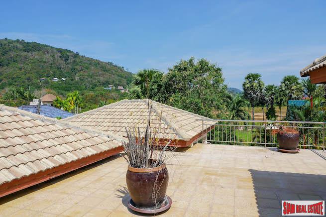 Spacious Single Storey Five Bedroom Pool Villa with Roof Terrace for Sale in Chalong