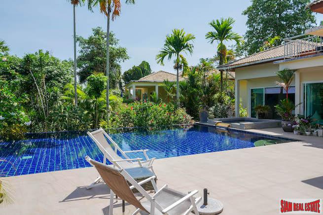 Spacious Single Storey Five Bedroom Pool Villa with Roof Terrace for Sale in Chalong