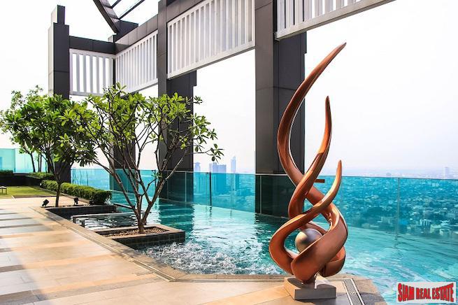 Rhythm Sathorn | Furnished Two Bedroom Condo with Beautiful City Views for Rent in Sathorn