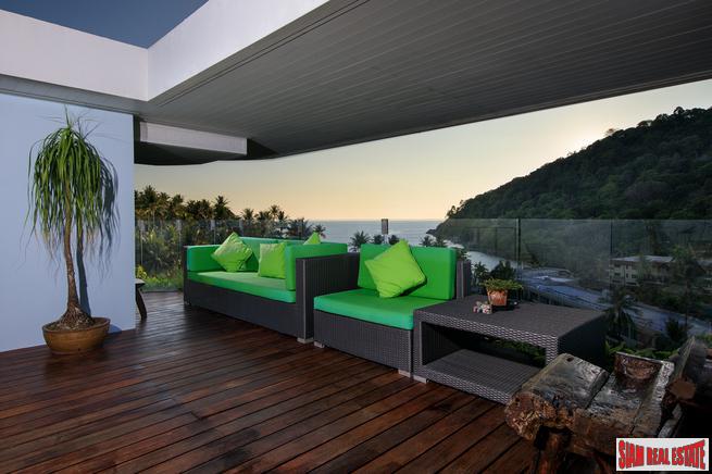 Absolute Twin Sands | Fantastic One Bedroom Penthouse with 180 Degree Sea Views for Sale in Patong