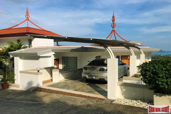Mom Tri Villas Grand Cru | Exclusive Three Bedroom Kata Pool Villa with Panoramic Views of Chalong Bay for Rent-0