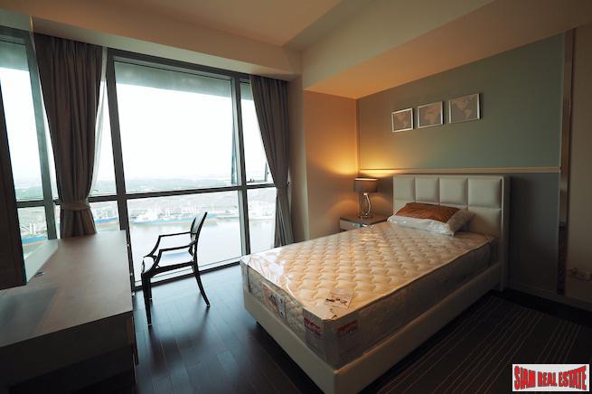 The Pano | Exceptional River Views from this Three Bedroom Corner Condo for Rent in Surasak