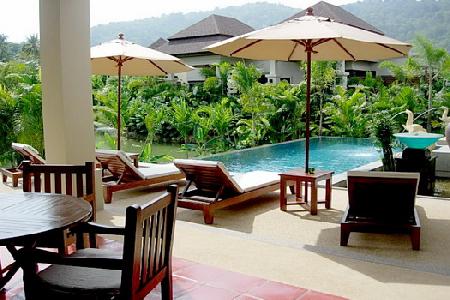 Newly Built 1 to 2 Bedroom Modern Thai Houses For Sale with Swimming Pool at Nai Harn, Phuket