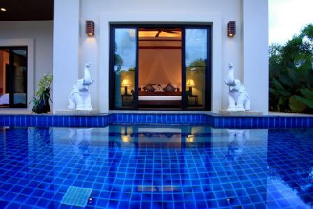 Newly Built 1 to 2 Bedroom Modern Thai Houses For Sale with Swimming Pool at Nai Harn, Phuket