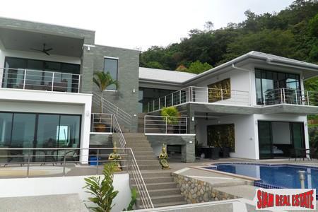 Cool, Modern Six Bedroom Home with Pool and Sea Views in Rawai