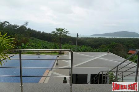 Cool, Modern Six Bedroom Home with Pool and Sea Views in Rawai