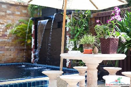 Private Pool Villa with Waterfall for Rent Near Bang Tao Beach