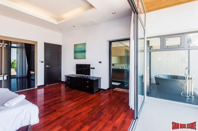 Three- to Four-Bedroom Townhome with Sea View Rooftop Pool in Rawai