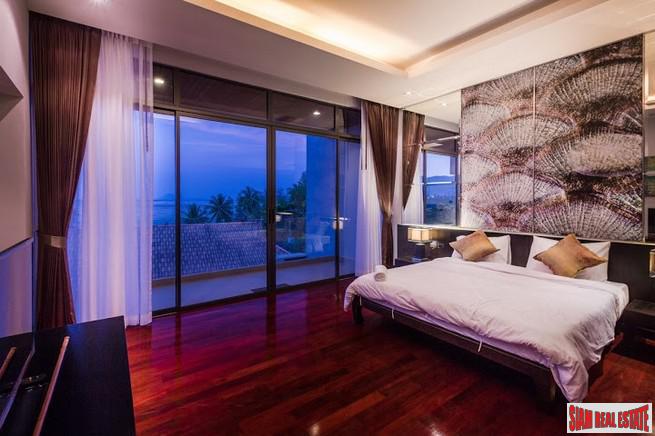 Three- to Four-Bedroom Townhome with Sea View Rooftop Pool in Rawai