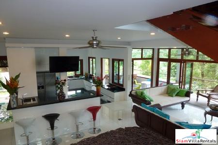 Beautiful Modern Teak House for Rent in the Nai Harn Hills